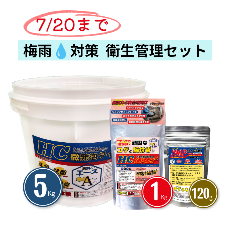 梅雨キャンペーン|油汚れ清掃/除菌対策セット|7/20まで限定発売 - 画像 (2)